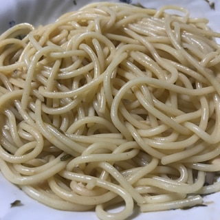 前日の残りの煮汁の旨みタップリのパスタ